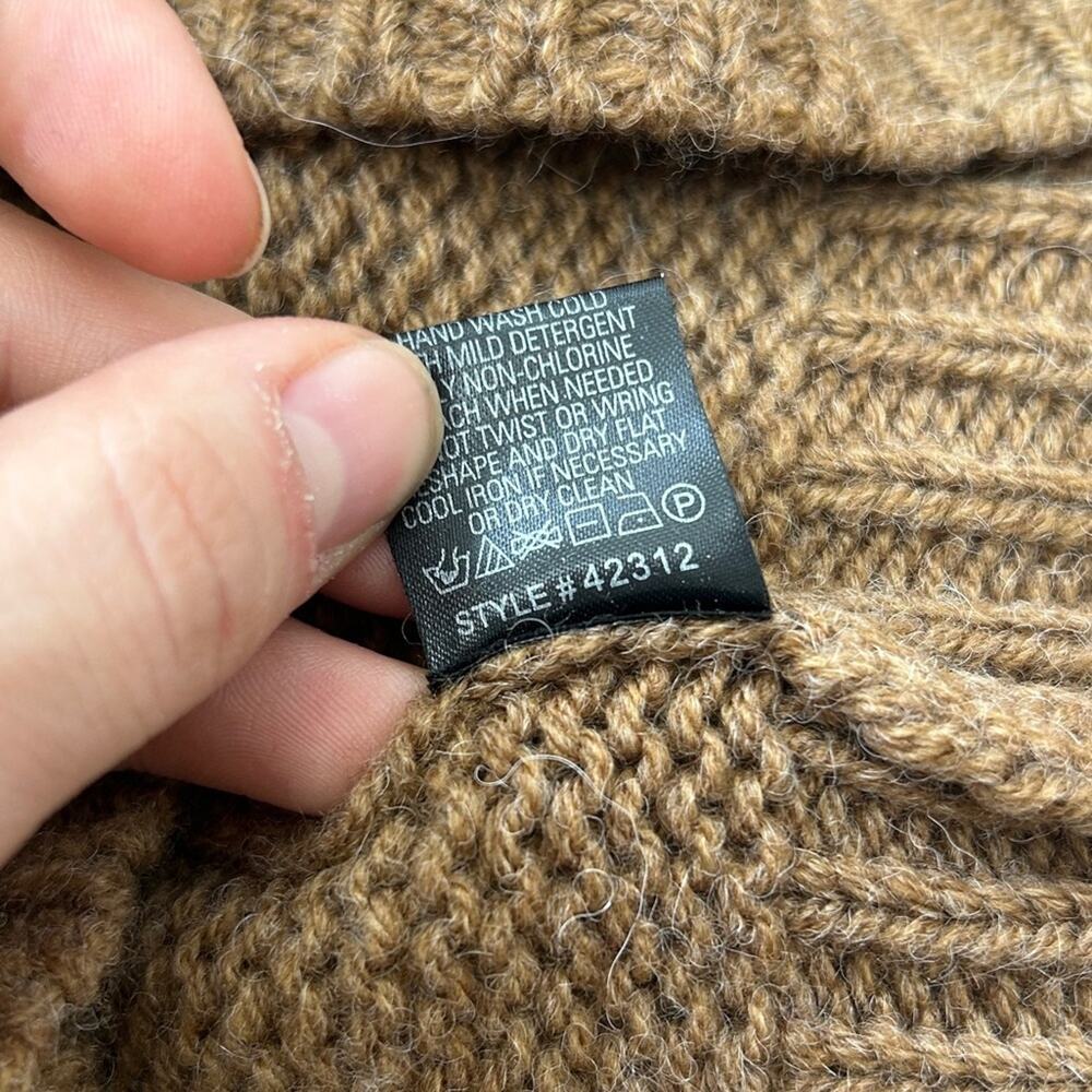 360 SWEATER Womens Size Small Merino Wool Alpaca Twee Chunky Earthy Cozy Winter - Picture 8 of 8